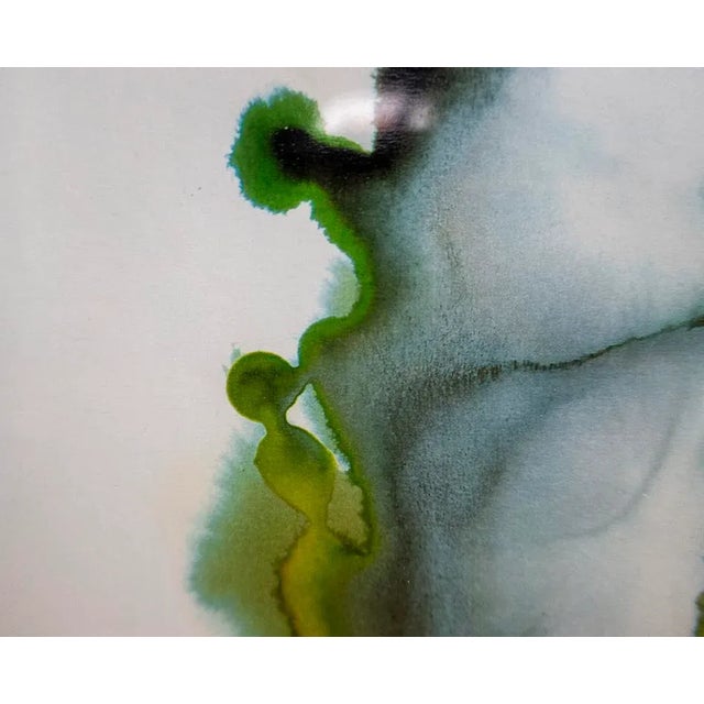 1990s 1990s Cookie Time, Signed Abstract Watercolor Painting, Framed For Sale - Image 5 of 6