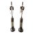1960s Mid Century Modern of Table Lamps, Metal & Glass - a Pair For Sale