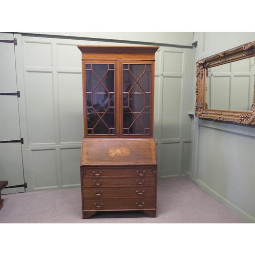 A Good Quality Edwardian Bureau Bookcase This is a lovely piece the top part is an astral glazed shelved bookcase, and...