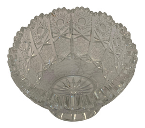Vintage Mid 20th Century American Cut Glass Small Bowl