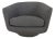 Two Design Within Reach Benson U Turn Swivel Chairs in Pumice Pebble Weave For Sale