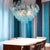 Light Blue Murano Glass Chandeliers from Poliedri, 1990s, Set of 2 For Sale - Image 10 of 14
