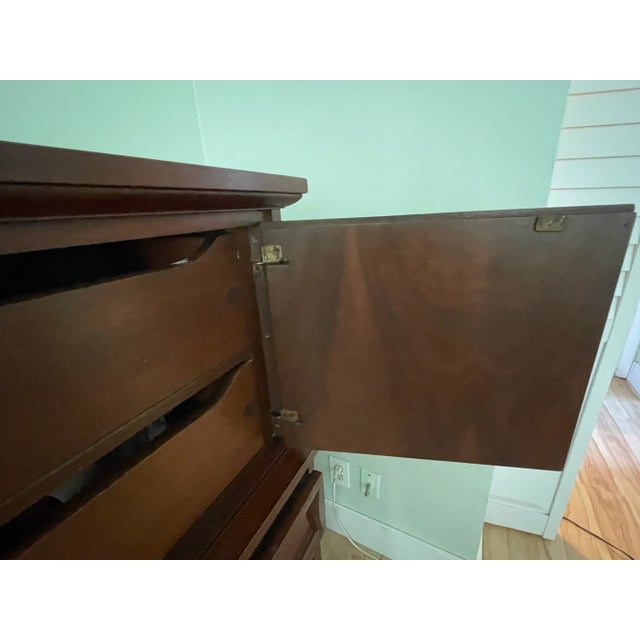 Dixie Furniture Co. 1960s Dixie Midcentury Highboy Dresser For Sale - Image 4 of 11