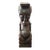 1974 Seated Male Wood Carving by Kimpembe Pierre For Sale