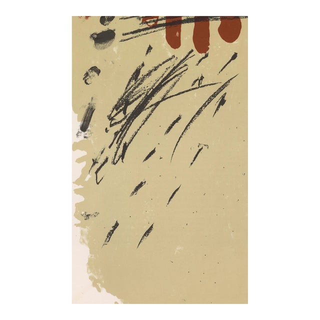 Antoni Tapies lithograph from the art revue Derriere le Miroir (issue 175) published in Paris in 1968 by legendary art...