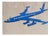 Cartoon Jet Airplane Illustration, 1964, Gouache For Sale
