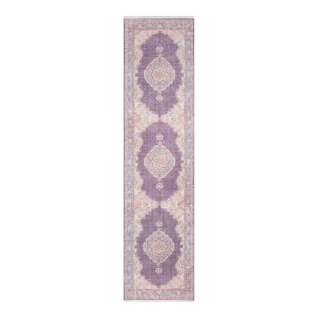 Momeni Helena Saloni Plum 2'6" X 10' Runner For Sale