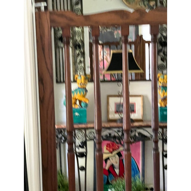 1940s Vintage Carved Wood Double Sided Gate For Sale - Image 5 of 10