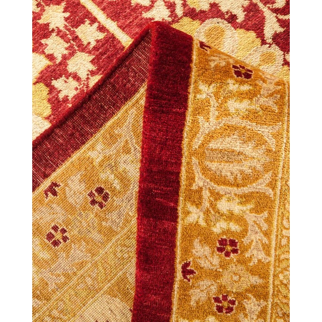 Mogul Collection Hand-Knotted Area Rug - Red Collection 9' 3" X 12' 6" For Sale In New York - Image 6 of 10