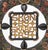 Mid-Century Modern Scandinavian Polychromed Wood and Iron Chandelier, Early 20th Century For Sale - Image 3 of 9