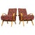 A striking pair of mid-century modern armchairs designed by Jaroslav Šmídek in Czechoslovakia during the 1960s. These...
