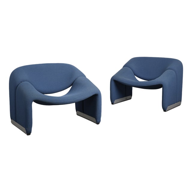 F598 Groovy Lounge Chairs by Pierre Paulin for Artifort, Netherlands, 1970s, Set of 2 For Sale