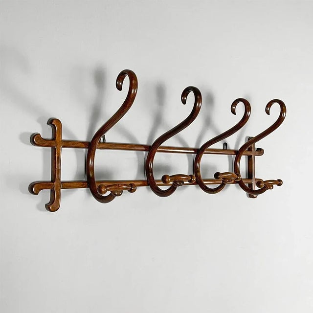 Antique Austrian Wooden Coat Hanger from Thonet, 1800s For Sale - Image 15 of 15