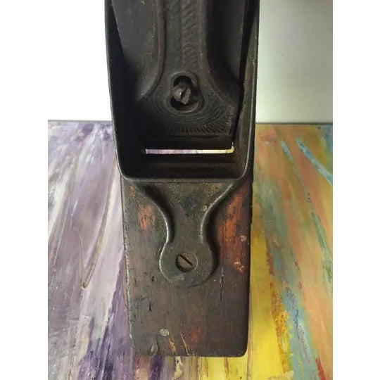 Industrial Vintage Plane Carpenter Tool For Sale - Image 3 of 6