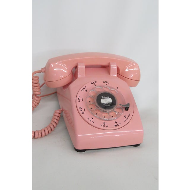 Pink Western Electric Bell System Pink Telephone Classic Rotary Dial Phone 4575b For Sale - Image 8 of 18