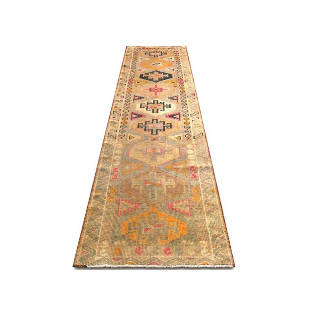 1960s 1960s Turkish Oushak Runner For Sale - Image 5 of 7
