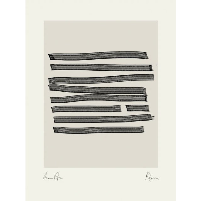 Contemporary Abstract Lines Giclee Print For Sale