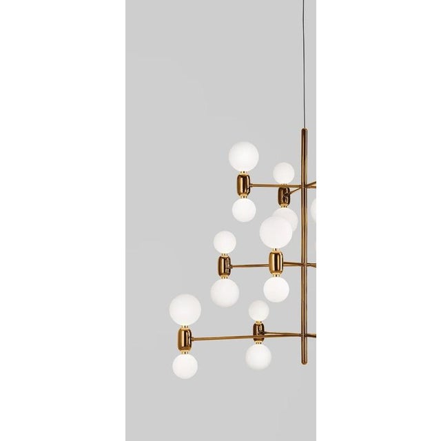 Aballs 12 Golden Suspension Lamp by Jaime Hayon for Parachilna For Sale - Image 9 of 13