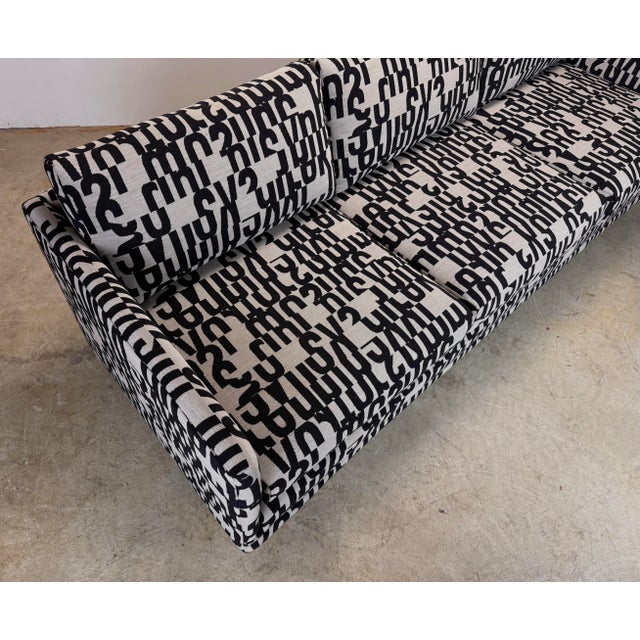 Vintage Directional Design by Sedgefield Milo Baughman / Paul McCobb Style Sofa Restored For Sale - Image 9 of 12