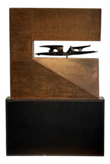 Manuel Alvarez, Abstract Sculpture, Corten Steel & Bronze