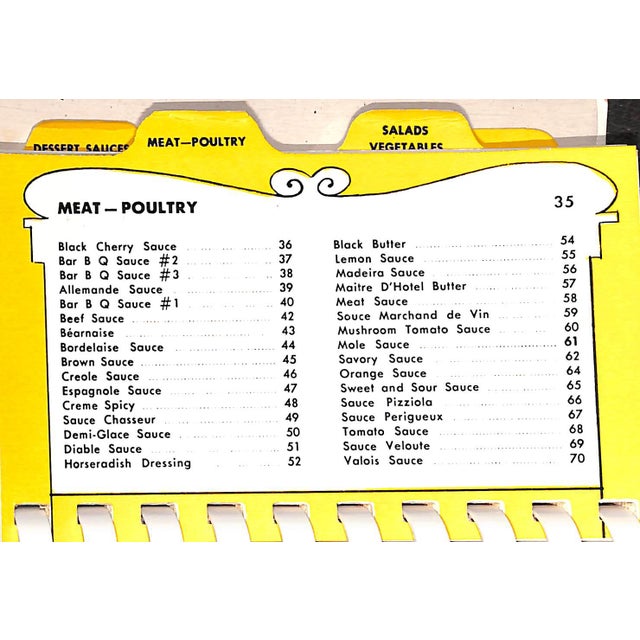 "Stirring Sauc-Ery: A Cook Book of Sauces" 1957 Rosen, Ruth Chier For Sale - Image 4 of 9