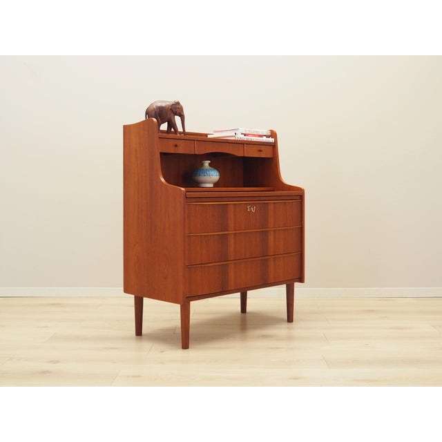 1970s Vintage Danish Teak Secretary, 1970s For Sale - Image 5 of 17