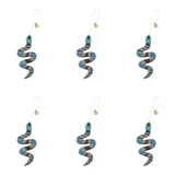 Image of Doing Goods Holiday Ornaments Sassy Snake Set - Set of 6 For Sale