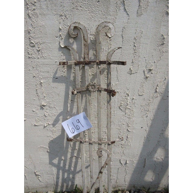 Antique Victorian Iron Gate Architectural Salvage Door For Sale - Image 4 of 5