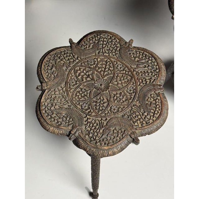 Indian Side Tables, Early 20th Century, Set of 2 For Sale - Image 13 of 14