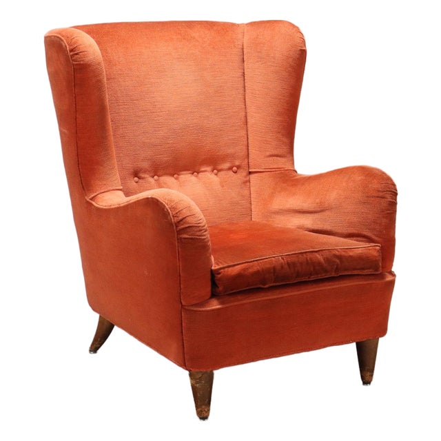 Vintage Chair in Fabric, 1950s For Sale