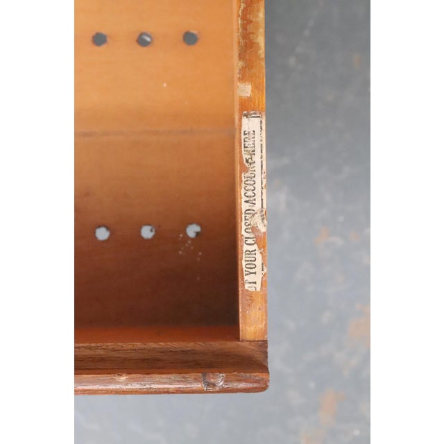 Antique the McCaskey Register Co. Quarter Sawn Oak File Cabinet For Sale - Image 10 of 16