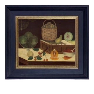 "Still Life of Fruit" Reproduction Print on Canvas, Framed, 8 x 10 For Sale