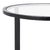 Spritely Home Tauri Metal Round Accent Table in Black with Glass Top For Sale - Image 4 of 8