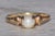 Metal The Muldraugh: Ladies Vintage Yellow Gold Pearl Ring For Sale - Image 7 of 9
