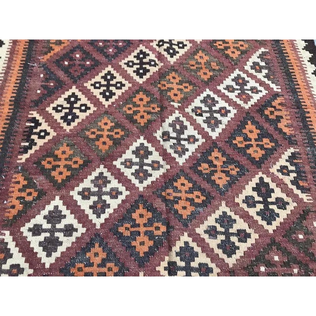 Vintage Wool Ghashghaei Kilim, 1950s For Sale - Image 6 of 17