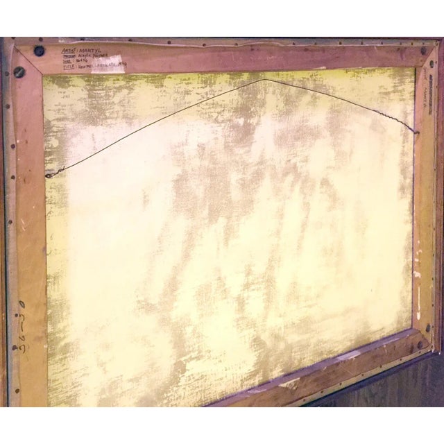 Abstract Suzanne Martyl, New Mexico Landscape, Oil Painting For Sale - Image 3 of 5