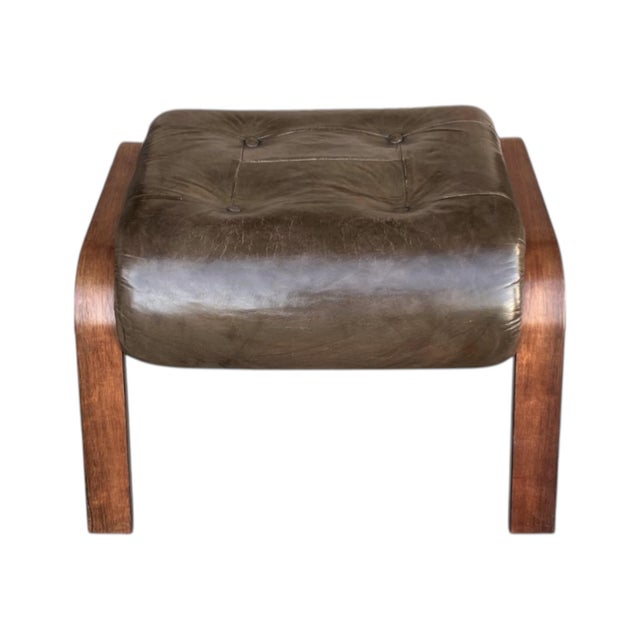Norwegian Modern Rosewood Swivel Lounge Chair and Ottoman by Rykken & Co. For Sale In Los Angeles - Image 6 of 17