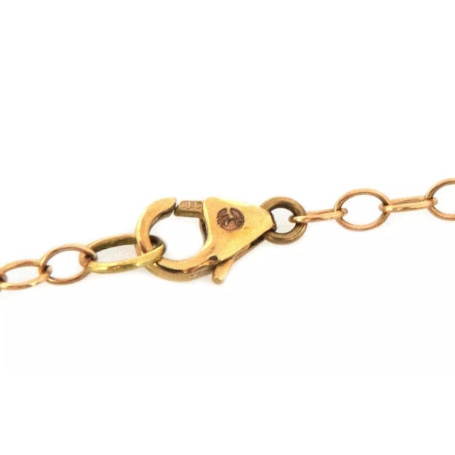 Garnet Black Coral 14k Yellow Gold Necklace 36" For Sale In Miami - Image 6 of 7