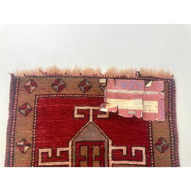 1960s Vintage Turkish Hand-Woven Malatya Rug from Ikea, 1960s For Sale - Image 5 of 13