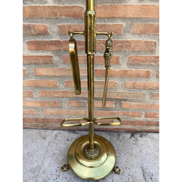 Metal Bronze and Brass Valet Stand Dressboy, 1940s For Sale - Image 7 of 18