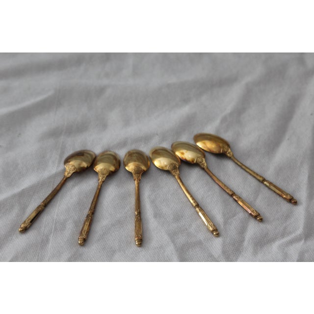 Gold-Plated Coffee Spoons, France, Set of 11 For Sale - Image 9 of 18