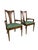 A striking pair of vintage mid-century modern armchairs by Broyhill w Lenoir Chair Company, featuring sculptural high...