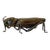 Japanese Articulate Bronze Grasshopper Jizai Okimono Myochin Linage Signed For Sale
