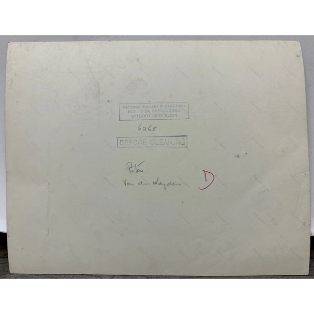 National Gallery (Uk) Photographic Department, "Before Cleaning" Photo, C. 1956 For Sale - Image 4 of 7