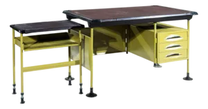 Space Desk and Cabinet by Studio BBPR for Olivetti, 1960s, Set of 2