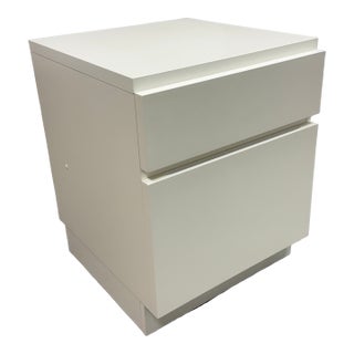 West Elm Parsons Two Drawer File Cabinet For Sale