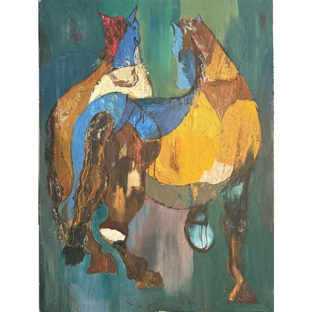 1960s Alfred Rogoway, Figurative Composition, 1960, Oil Painting For Sale - Image 5 of 5