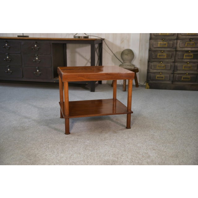 Art Deco Side Table in Varnished Wood, 1940s For Sale - Image 10 of 10