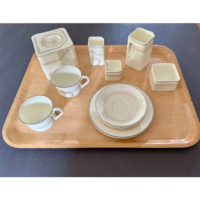 Early 20th Century Art Deco Cunard Line Foley Bone China Tea Service – Tray Set With Ephemera - 11pcs For Sale In Jacksonville, FL - Image 6 of 12