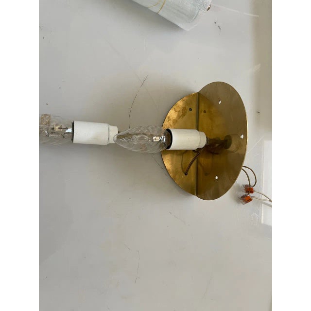 Brown Glass Tronchi Tube Sconces, 1970s, Set of 2 For Sale - Image 8 of 10